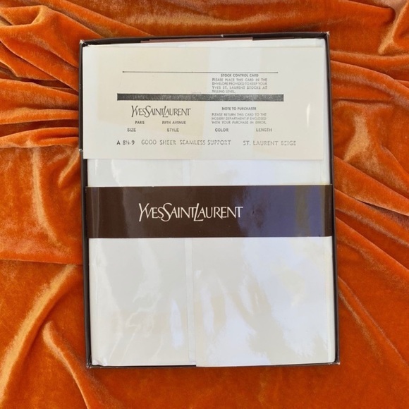 Vintage Yves Saint Laurent Brown Stockings - Picture 3 of 4